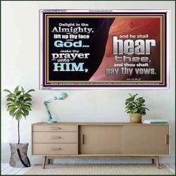 DELIGHT IN THE ALMIGHTY  Unique Scriptural ArtWork  GWAMAZEMENT10312  "32X24"