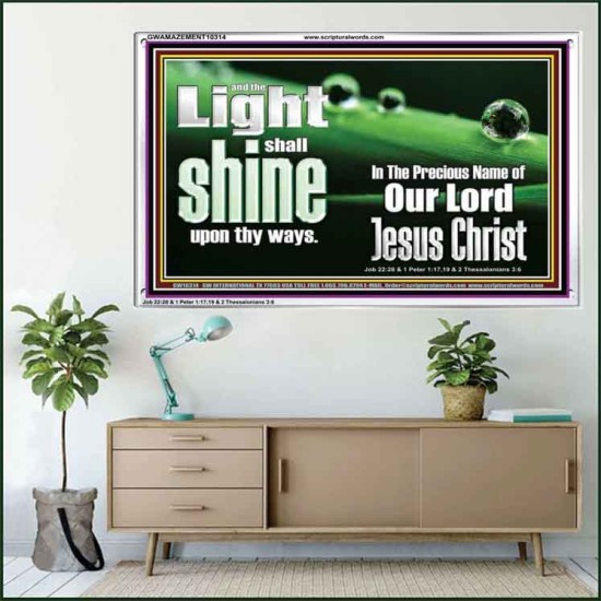 THE LIGHT SHINE UPON THEE  Custom Wall Décor  GWAMAZEMENT10314  