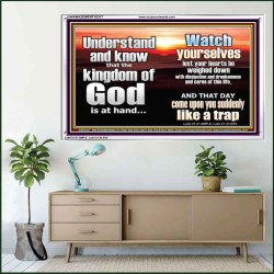 BEWARE OF THE CARE OF THIS LIFE  Unique Bible Verse Acrylic Frame  GWAMAZEMENT10317  "32X24"