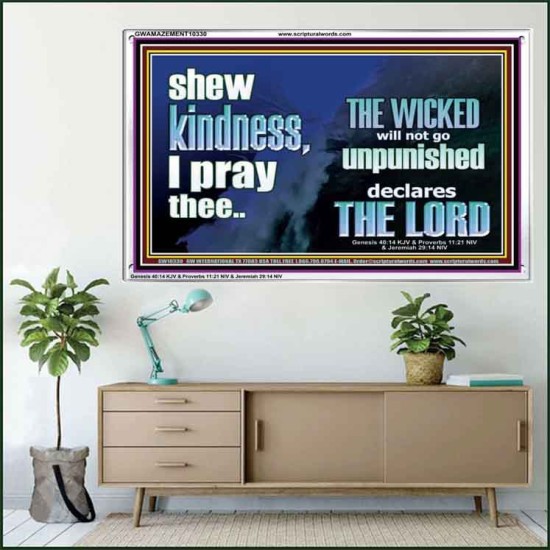 THE WICKED WILL NOT GO UNPUNISHED  Bible Verse for Home Acrylic Frame  GWAMAZEMENT10330  