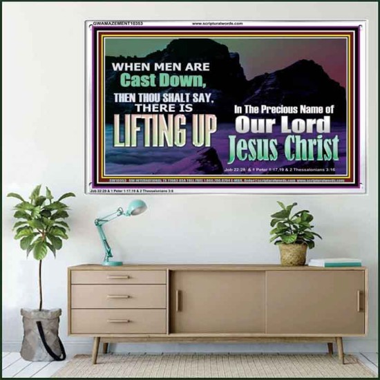 THOU SHALL SAY LIFTING UP  Ultimate Inspirational Wall Art Picture  GWAMAZEMENT10353  