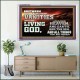 TURN FROM THESE VANITIES TO THE LIVING GOD JEHOVAH  Unique Scriptural Acrylic Frame  GWAMAZEMENT10363  