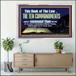 DO NOT IGNORE THE TEN COMMANDMENTS  Unique Power Bible Acrylic Frame  GWAMAZEMENT10373  "32X24"