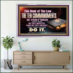 KEEP THE TEN COMMANDMENTS FERVENTLY  Ultimate Power Acrylic Frame  GWAMAZEMENT10374  "32X24"