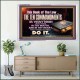 KEEP THE TEN COMMANDMENTS FERVENTLY  Ultimate Power Acrylic Frame  GWAMAZEMENT10374  