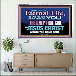 CHRIST JESUS THE ONLY WAY TO ETERNAL LIFE  Sanctuary Wall Acrylic Frame  GWAMAZEMENT10397  "32X24"