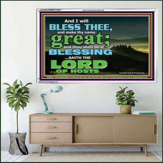 THOU SHALL BE A BLESSINGS  Acrylic Frame Scripture   GWAMAZEMENT10451  