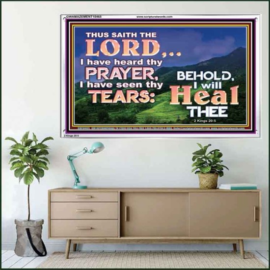 I HAVE SEEN THY TEARS I WILL HEAL THEE  Christian Paintings  GWAMAZEMENT10465  