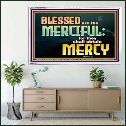 THE MERCIFUL SHALL OBTAIN MERCY  Religious Art  GWAMAZEMENT10484  "32X24"