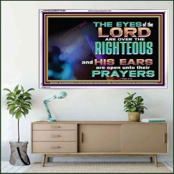 THE EYES OF THE LORD ARE OVER THE RIGHTEOUS  Religious Wall Art   GWAMAZEMENT10486  "32X24"