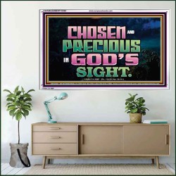 CHOSEN AND PRECIOUS IN THE SIGHT OF GOD  Modern Christian Wall Décor Acrylic Frame  GWAMAZEMENT10494  "32X24"