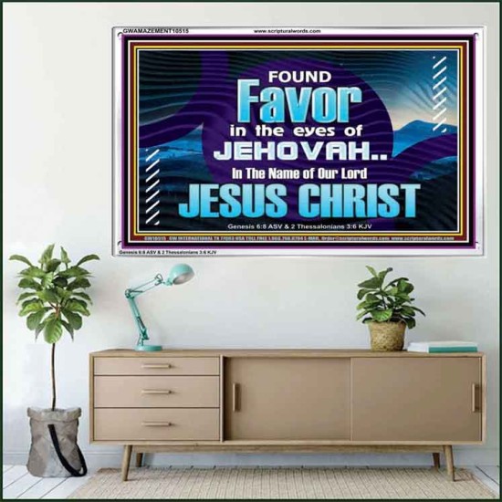 FOUND FAVOUR IN THE EYES OF JEHOVAH  Religious Art Acrylic Frame  GWAMAZEMENT10515  