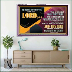IN BLESSING I WILL BLESS THEE  Religious Wall Art   GWAMAZEMENT10516  "32X24"