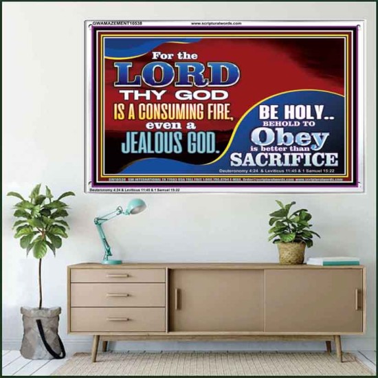 TO OBEY IS BETTER THAN SACRIFICE  Scripture Art Prints Acrylic Frame  GWAMAZEMENT10538  