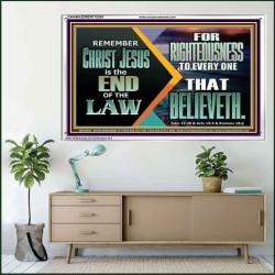 CHRIST JESUS OUR RIGHTEOUSNESS  Encouraging Bible Verse Acrylic Frame  GWAMAZEMENT10554  "32X24"