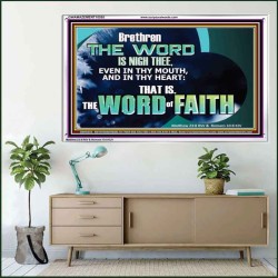 THE WORD IS NIGH THEE  Christian Quotes Acrylic Frame  GWAMAZEMENT10555  "32X24"