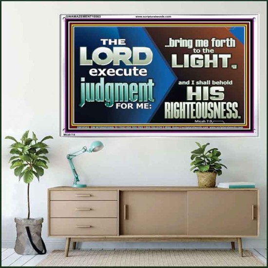 BRING ME FORTH TO THE LIGHT O LORD JEHOVAH  Scripture Art Prints Acrylic Frame  GWAMAZEMENT10563  