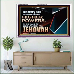 JEHOVAH ALMIGHTY THE GREATEST POWER  Contemporary Christian Wall Art Acrylic Frame  GWAMAZEMENT10568  "32X24"