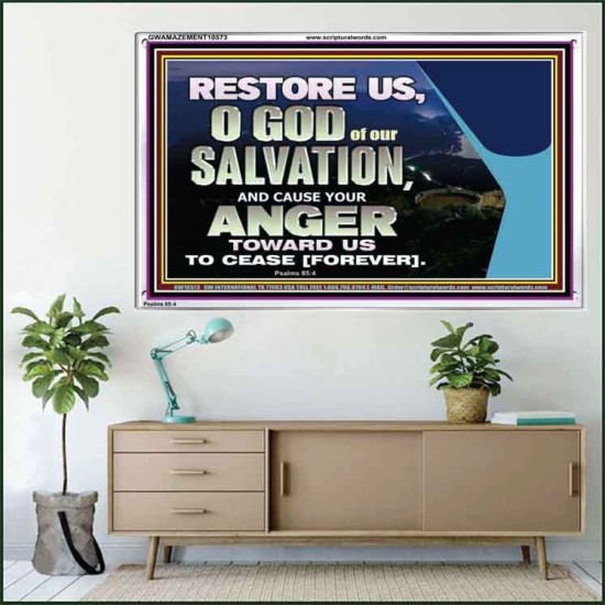 GOD OF OUR SALVATION  Scripture Wall Art  GWAMAZEMENT10573  