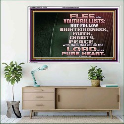 FOLLOW RIGHTEOUSNESS  Scriptural Wall Art  GWAMAZEMENT10575  "32X24"