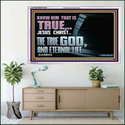 JESUS CHRIST THE TRUE GOD AND ETERNAL LIFE  Christian Wall Art  GWAMAZEMENT10581  "32X24"