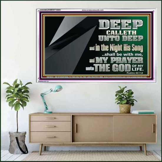 DEEP CALLETH UNTO DEEP  Modern Wall Art  GWAMAZEMENT10591  