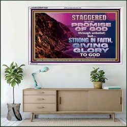 STAGGERED NOT AT THE PROMISE OF GOD  Custom Wall Art  GWAMAZEMENT10599  "32X24"