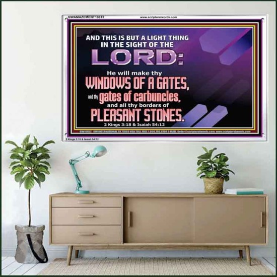 I WILL MAKE THY BORDERS OF PLEASANT STONES  Custom Modern Wall Art  GWAMAZEMENT10612  