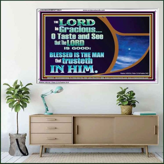 BLESSED IS THE MAN THAT TRUSTETH IN THE LORD  Scripture Wall Art  GWAMAZEMENT10641  