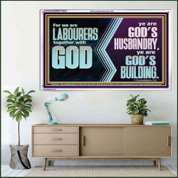 BE GOD'S HUSBANDRY AND GOD'S BUILDING  Large Scriptural Wall Art  GWAMAZEMENT10643  "32X24"