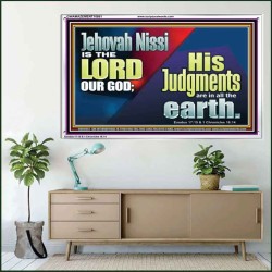 JEHOVAH NISSI IS THE LORD OUR GOD  Sanctuary Wall Acrylic Frame  GWAMAZEMENT10661  "32X24"