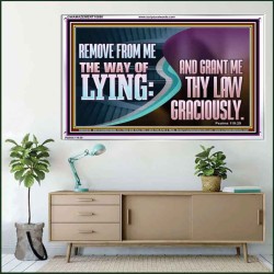 GRANT ME THY LAW GRACIOUSLY  Unique Scriptural Acrylic Frame  GWAMAZEMENT10690  "32X24"