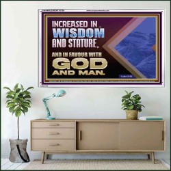 INCREASED IN WISDOM STATURE FAVOUR WITH GOD AND MAN  Children Room  GWAMAZEMENT10708  "32X24"