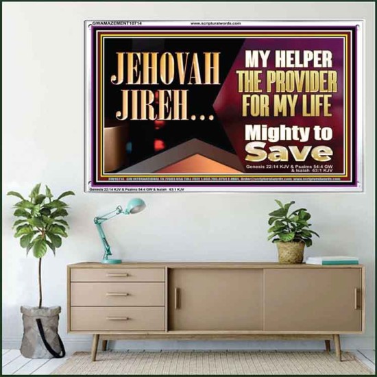 JEHOVAHJIREH THE PROVIDER FOR OUR LIVES  Righteous Living Christian Acrylic Frame  GWAMAZEMENT10714  