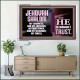 JEHOVAH SHALOM OUR GOODNESS FORTRESS HIGH TOWER DELIVERER AND SHIELD  Encouraging Bible Verse Acrylic Frame  GWAMAZEMENT10749  