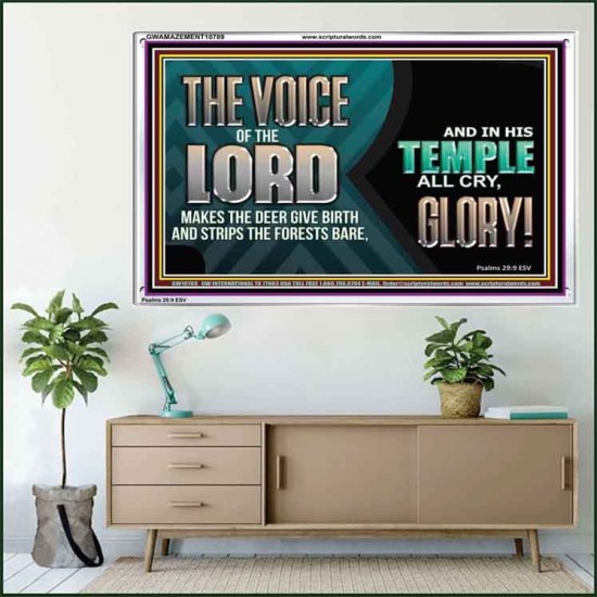 THE VOICE OF THE LORD MAKES THE DEER GIVE BIRTH  Art & Wall Décor  GWAMAZEMENT10789  