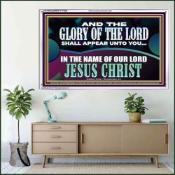 AND THE GLORY OF THE LORD SHALL APPEAR UNTO YOU  Children Room Wall Acrylic Frame  GWAMAZEMENT11750B  "32X24"