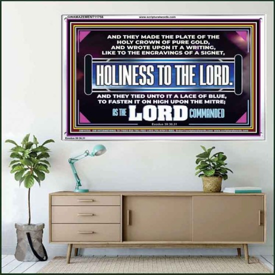 THE HOLY CROWN OF PURE GOLD  Righteous Living Christian Acrylic Frame  GWAMAZEMENT11756  