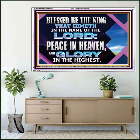 PEACE IN HEAVEN AND GLORY IN THE HIGHEST  Church Acrylic Frame  GWAMAZEMENT11758  