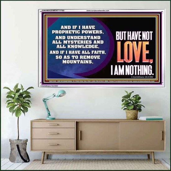 WITHOUT LOVE A VESSEL IS NOTHING  Righteous Living Christian Acrylic Frame  GWAMAZEMENT11765  