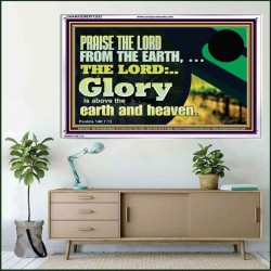 PRAISE THE LORD FROM THE EARTH  Children Room Wall Acrylic Frame  GWAMAZEMENT12033  "32X24"