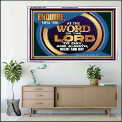 THE WORD OF THE LORD IS FOREVER SETTLED  Ultimate Inspirational Wall Art Acrylic Frame  GWAMAZEMENT12035  "32X24"