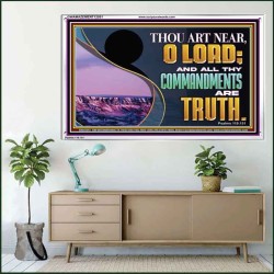 ALL THY COMMANDMENTS ARE TRUTH  Scripture Art Acrylic Frame  GWAMAZEMENT12051  
