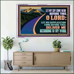 LET MY SUPPLICATION COME BEFORE THEE O LORD  Scripture Art Portrait  GWAMAZEMENT12053  "32X24"