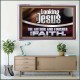 LOOKING UNTO JESUS THE AUTHOR AND FINISHER OF OUR FAITH  Modern Wall Art  GWAMAZEMENT12114  