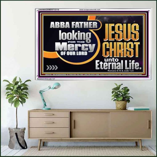 THE MERCY OF OUR LORD JESUS CHRIST UNTO ETERNAL LIFE  Décor Art Work  GWAMAZEMENT12115  