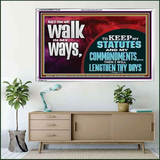 KEEP MY STATUTES AND MY COMMANDMENTS  Custom Wall Scripture Art  GWAMAZEMENT12125  