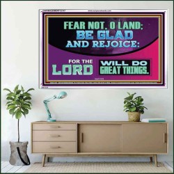 THE LORD WILL DO GREAT THINGS  Custom Inspiration Bible Verse Acrylic Frame  GWAMAZEMENT12147  "32X24"