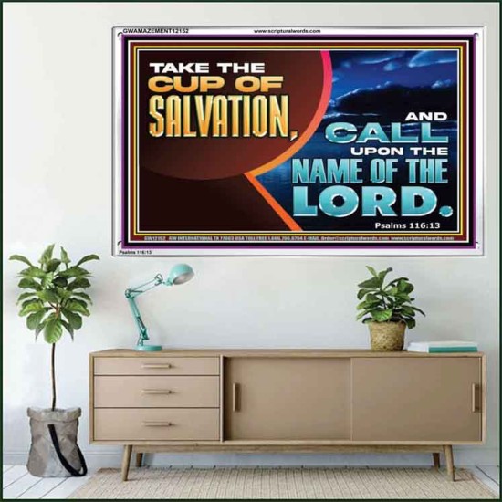 TAKE THE CUP OF SALVATION  Art & Décor Acrylic Frame  GWAMAZEMENT12152  