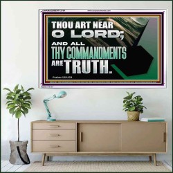 ALL THY COMMANDMENTS ARE TRUTH O LORD  Inspirational Bible Verse Acrylic Frame  GWAMAZEMENT12164  